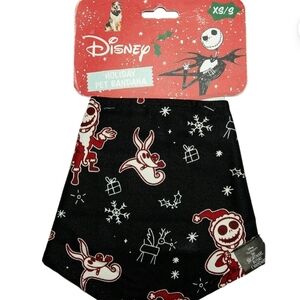 Disney Red and White Holiday Pet Bandana